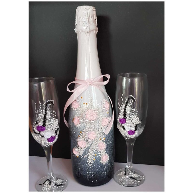 botellas decoradas Detalles de Boda