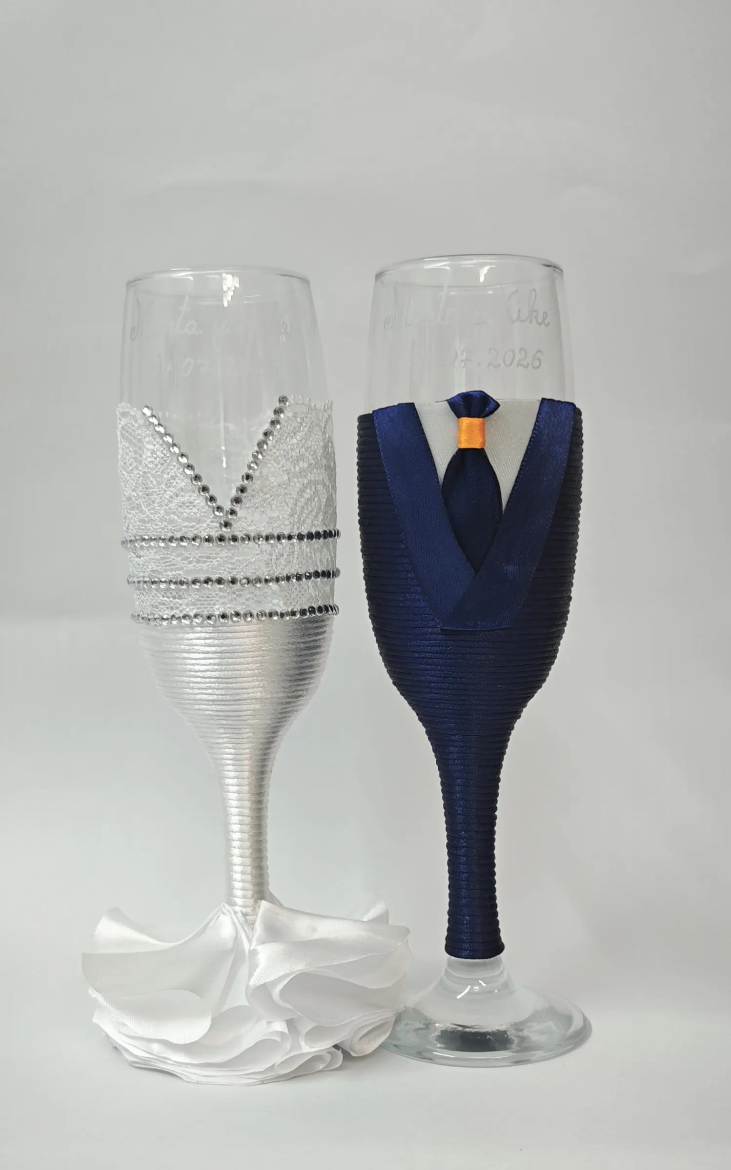 Copas de novios personalizadas – Modelo 166