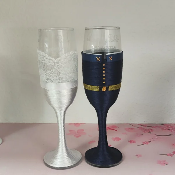 Copas de novios personalizadas – Modelo 206