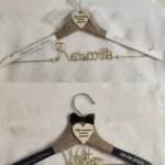Perchas Personalizadas para Boda con Nombre y Fecha