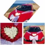 Arreglo floral coche