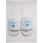 Zapatillas hermana de la novia personalizadas en azul