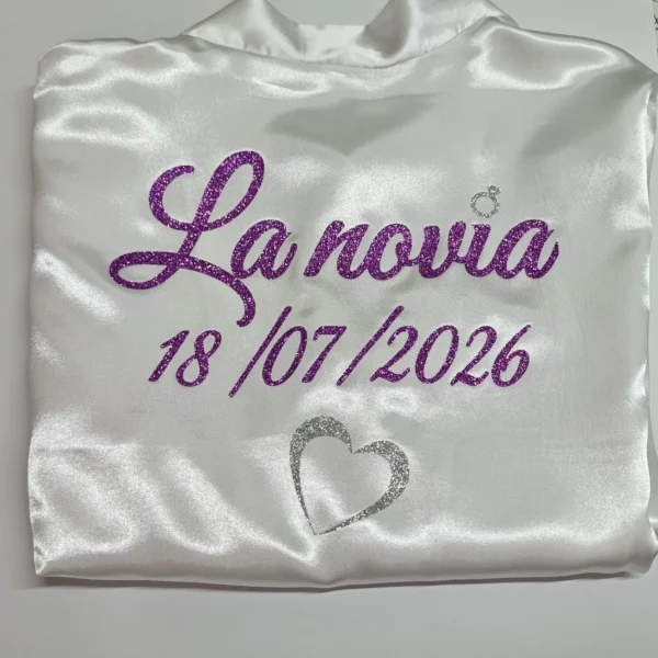 Bata personalizada para novia – Modelo 15