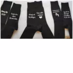 Calcetines personalizados testigo de boda negros