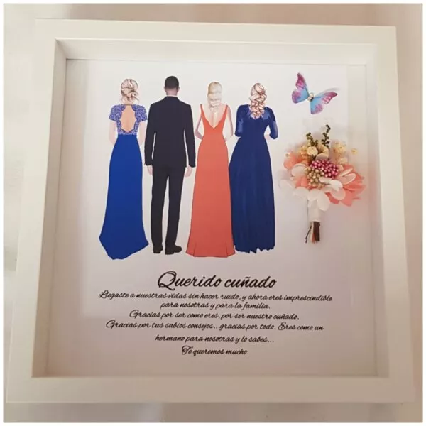 Cuadro de agradecimiento cuñado