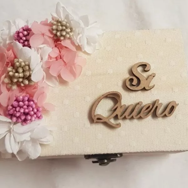 Caja de madera para arras