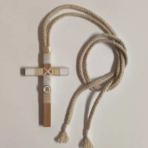 Cruz de madera para primera comunión