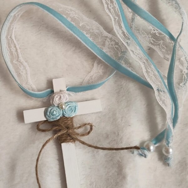 cruz de madera para primera comunión niña