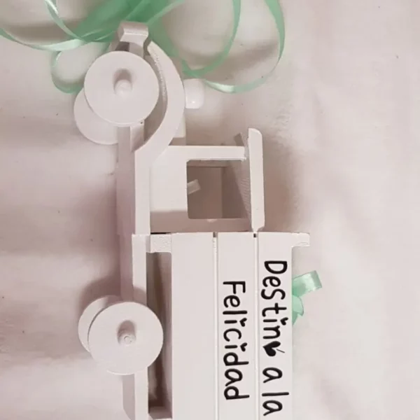 camion de madera porta alianzas