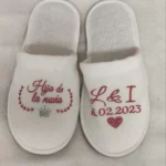 Zapatillas hija de la novia personalizadas con iniciales
