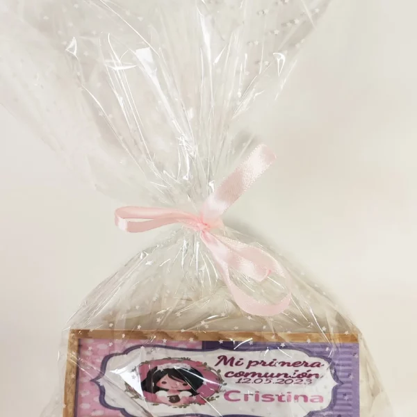 Juego Clásico de Dominó Personalizado en Madera para Comunión