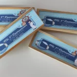 Dominó personalizado en madera para primera comunión