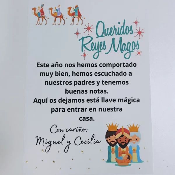 Carta reyes magos