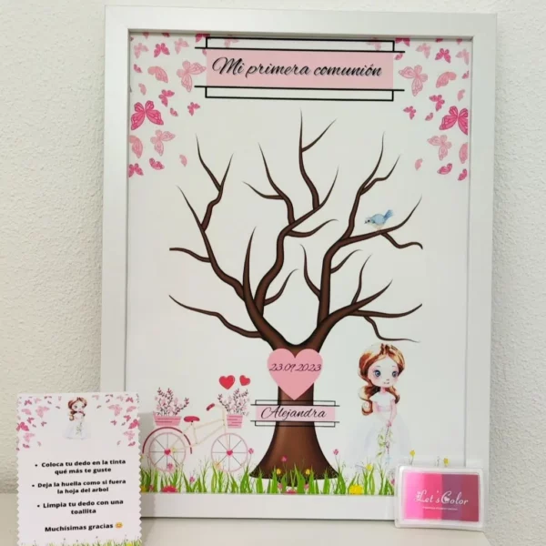 Árbol de Huellas para Primera Comunión