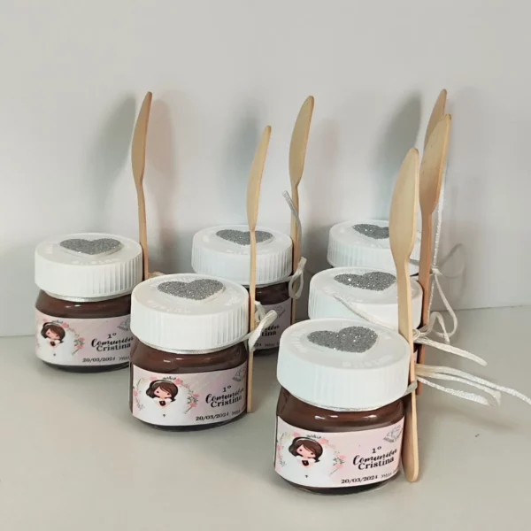 mini nutella personalizada comunión