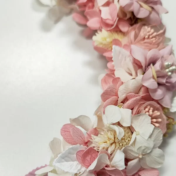 corona de flores primera comunion niña