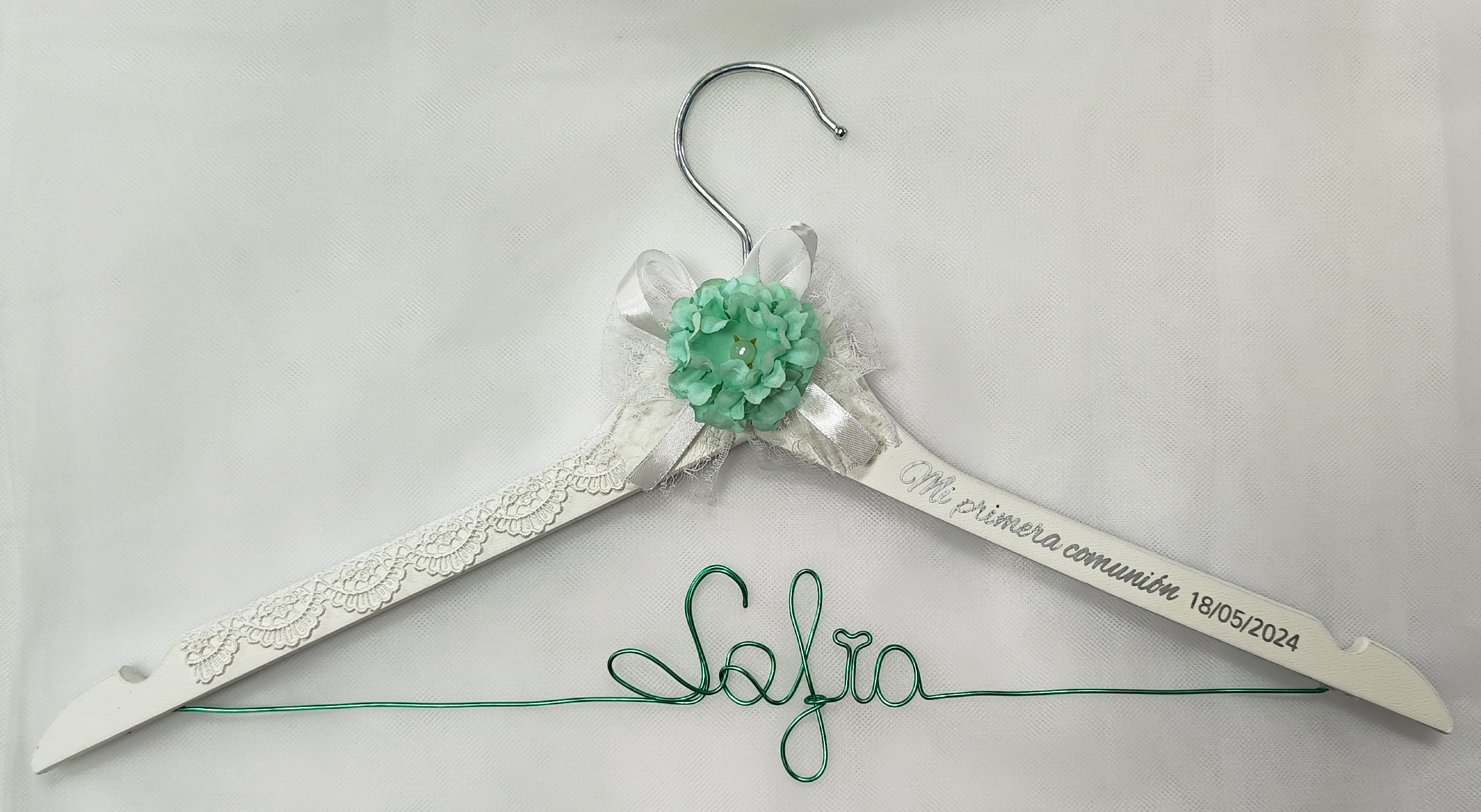 Percha Personalizada para Primera Comunión de Niña