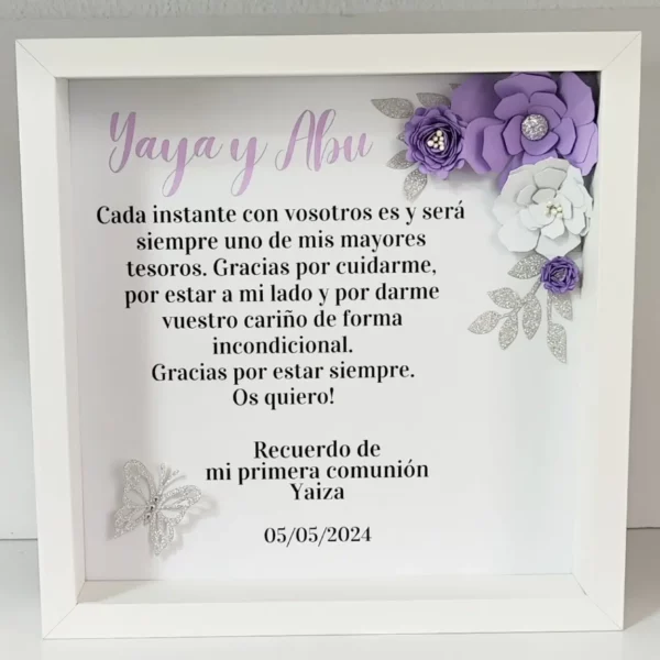 Cuadro para los abuelos - yaya y abu