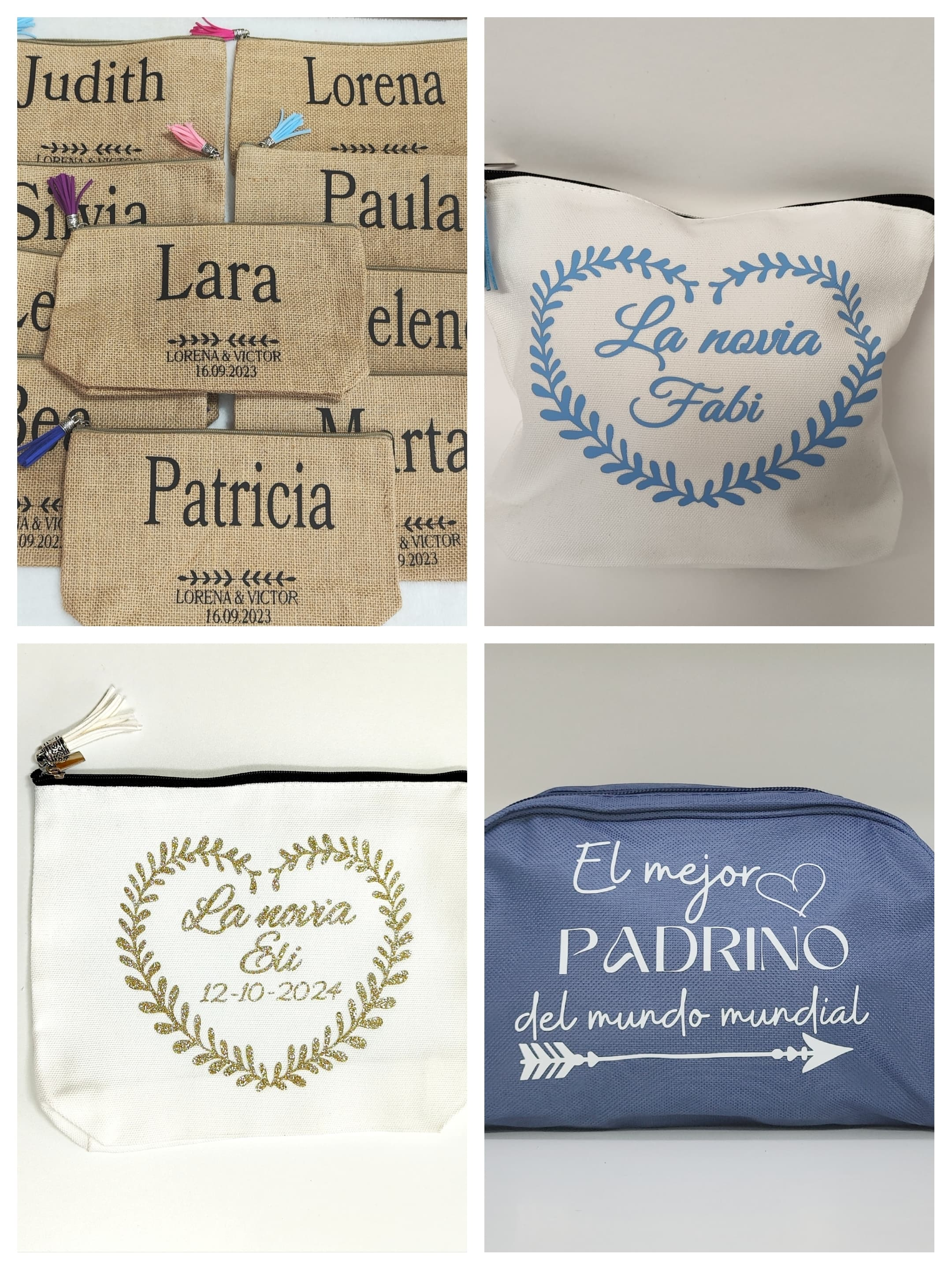 Neceser personalizado de algodón o poliéster 25x16 cm