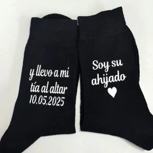 Calcetines negros personalizados