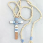 Cruz de madera para primera comunión de niño