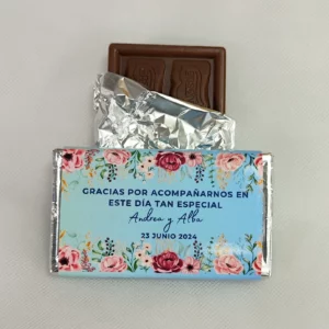 Mini chocolatinas personalizadas para bodas de la marca Nestlé