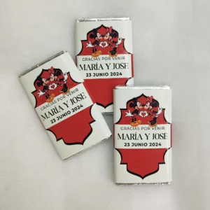 Mini chocolatinas personalizadas para bodas de la marca Nestlé