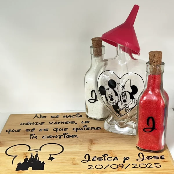 Conjunto ceremonia de la arena personalizado - Inspirado en Minnie y Mickey