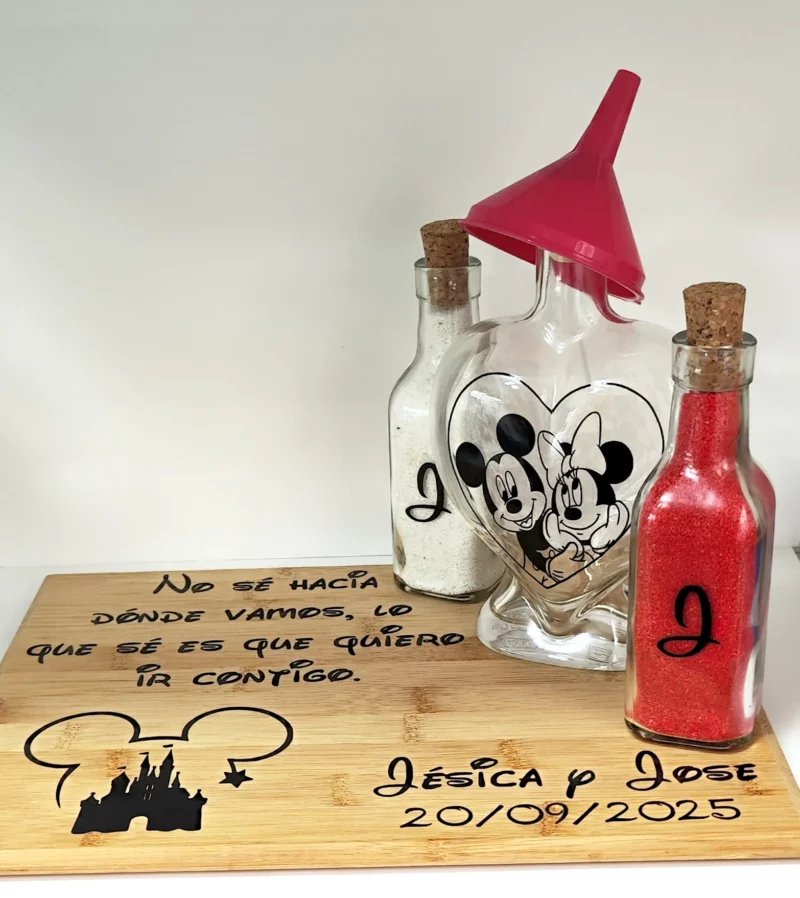 Conjunto ceremonia de la arena personalizado - Inspirado en Minnie y Mickey