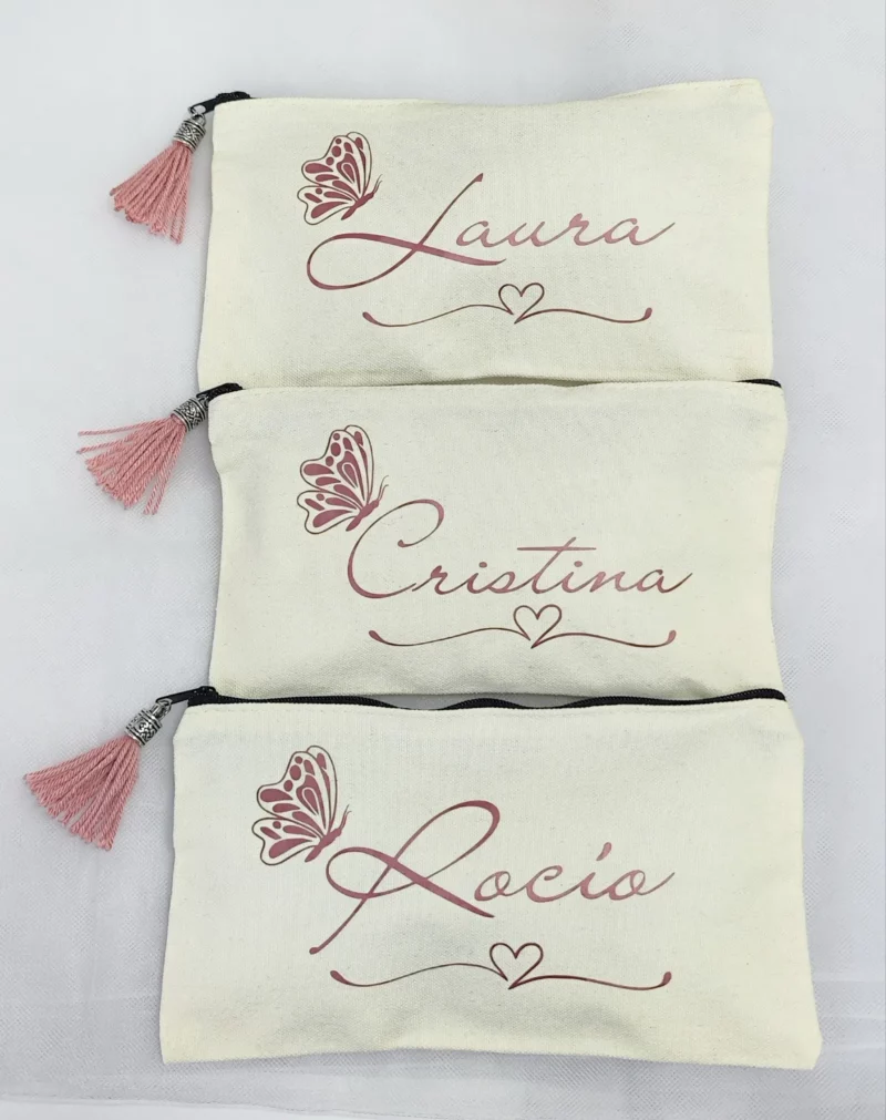 Neceser personalizado para invitados de bodas, comuniones y eventos especiales.