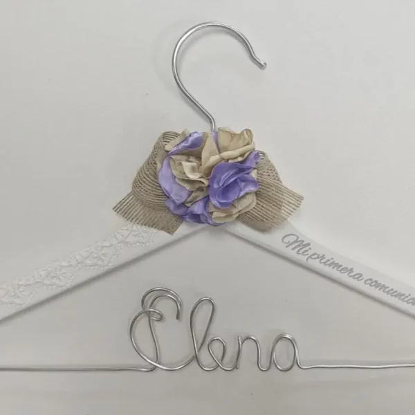 Percha personalizada para NiñA Primera Comunión