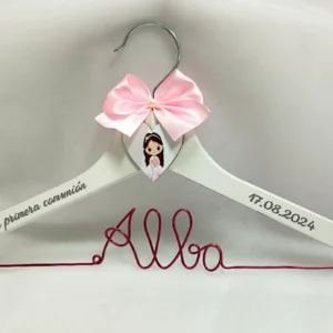 Percha personalizada para NiñA Primera Comunión