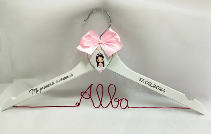 Percha personalizada para NiñA Primera Comunión