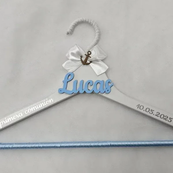 percha Personalizada primera Comunión Niño