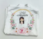 Bata personalizada para niña de Primera Comunión