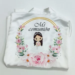 Bata personalizada para niña de Primera Comunión