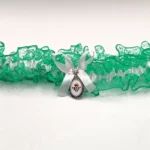 Liga de Novia en Verde con Detalle Personalizado