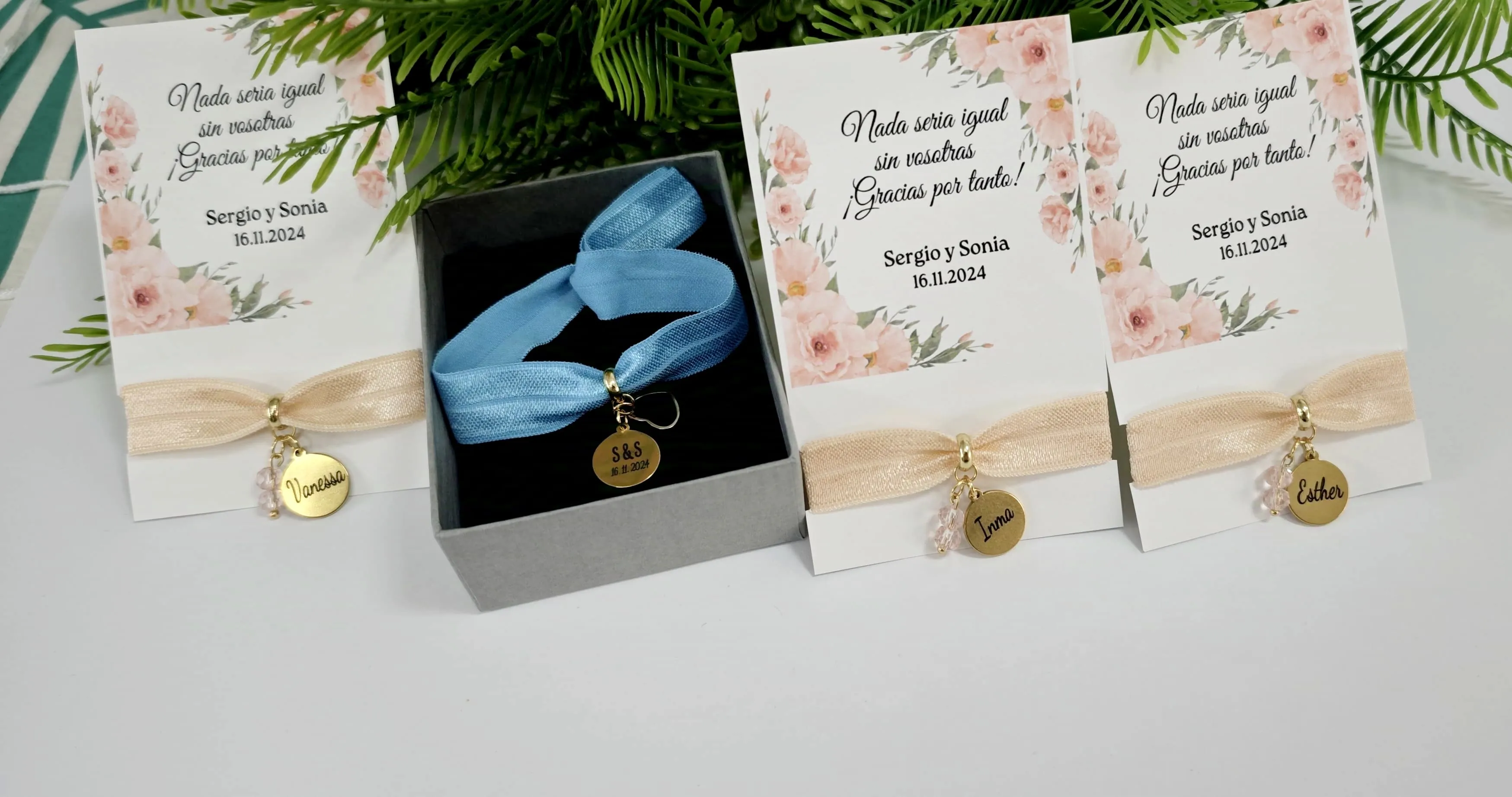 Pulsera personalizada con grabado láser