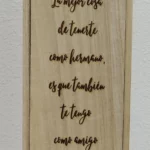 Caja de Madera para Botella de Vino con Grabado Láser – Regalo para Hermanos