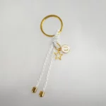 Llavero Personalizado con Estrella y Inicial para Comunión