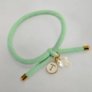 Pulsera de Comunión Personalizada Verde Agua para Niña