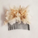 🌿 Peineta Floral Marfil – Comunión y Bodas