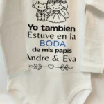 Body bebé boda personalizable con nombre y fecha