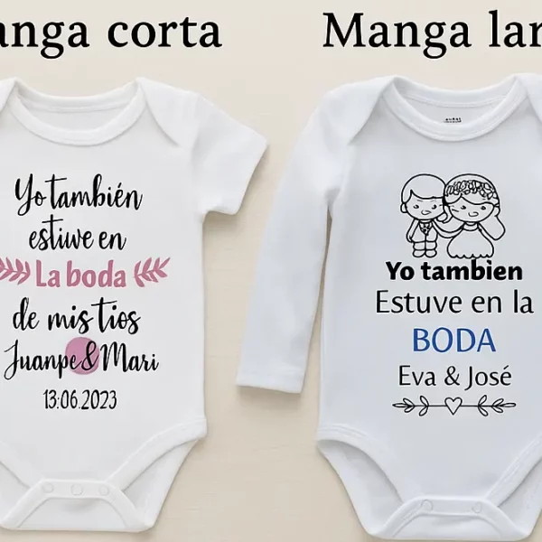 Body bebé personalizado boda