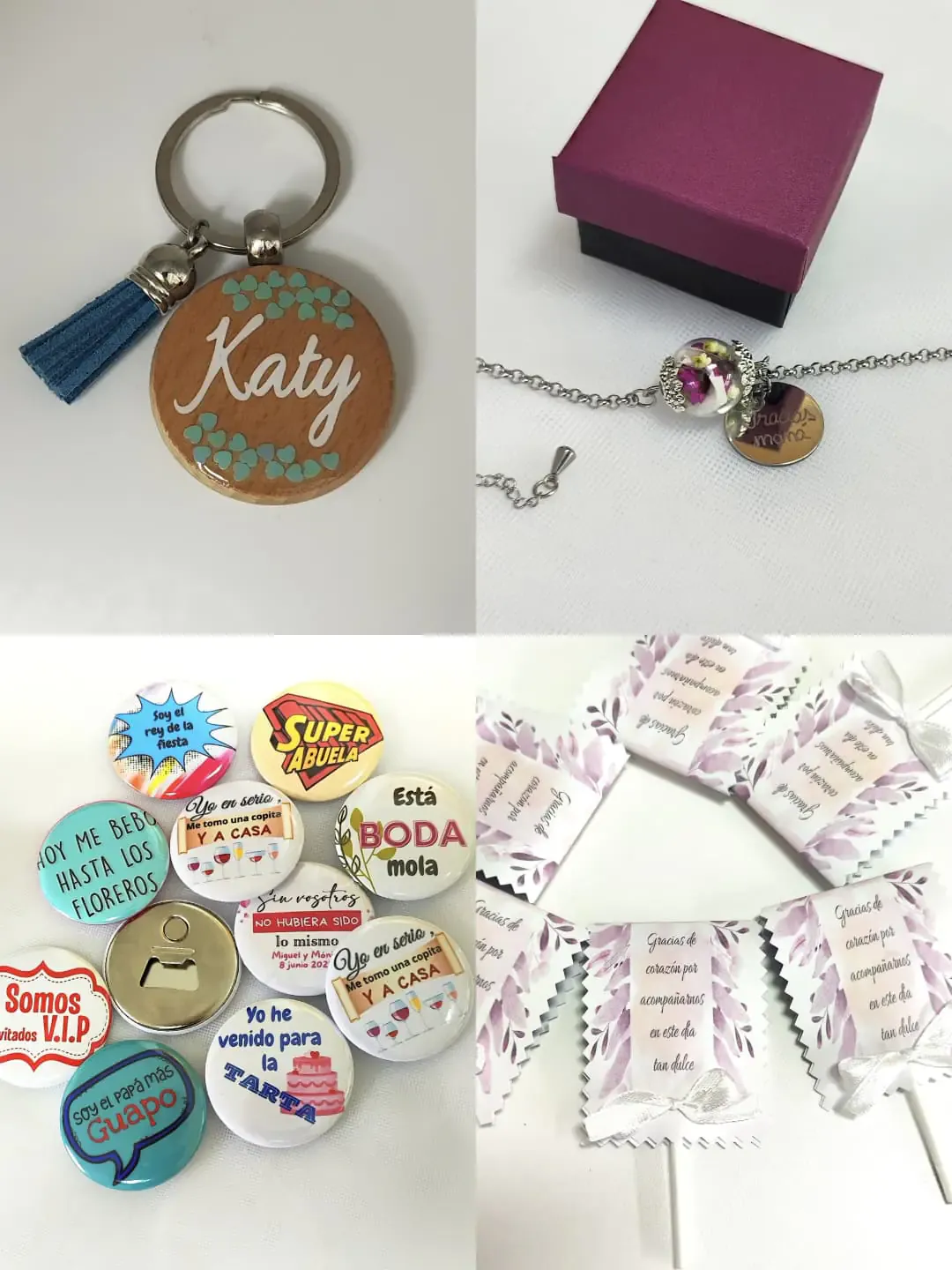 Regalos para invitados de boda, comunión y eventos