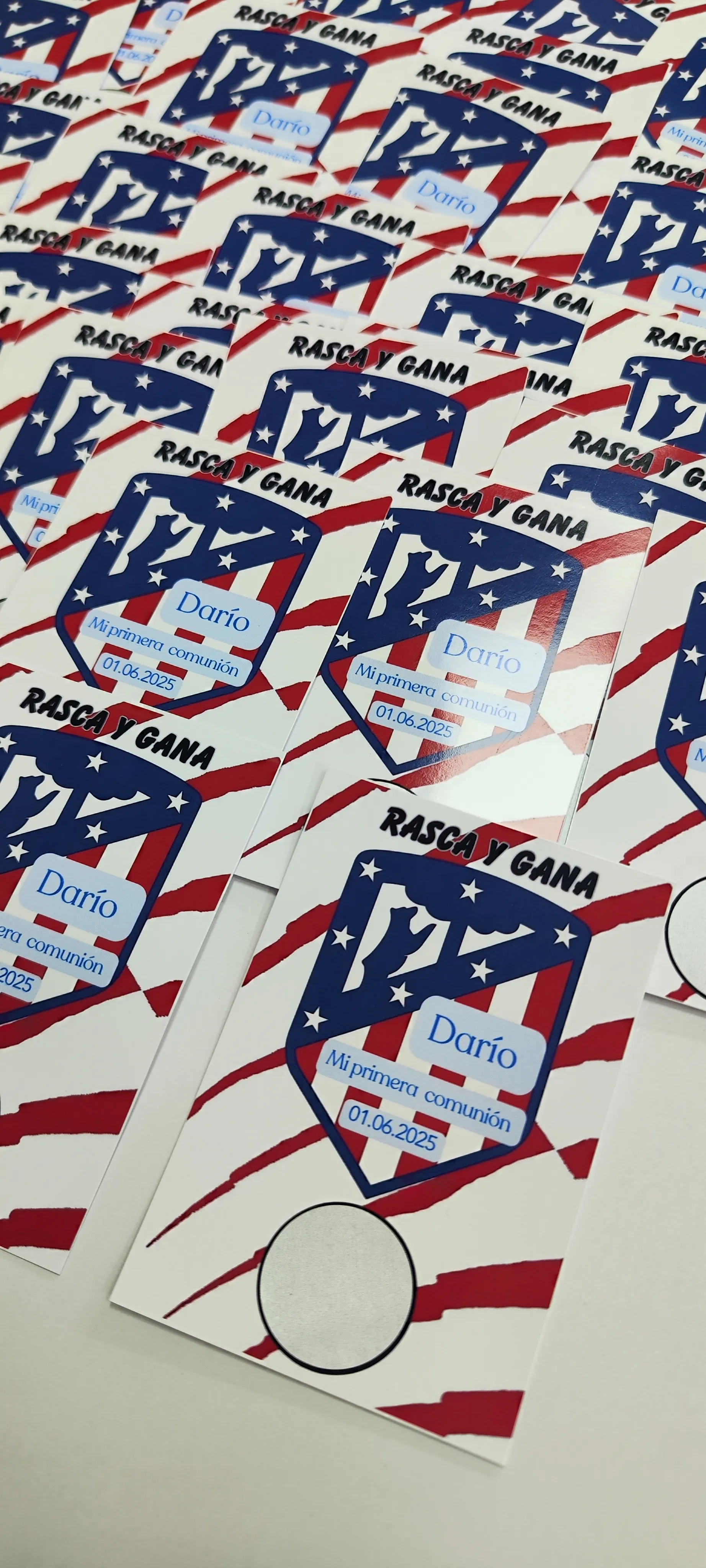 tarjetas rasca gana comunión