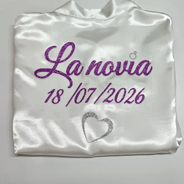 Bata personalizada para novia – Modelo 15